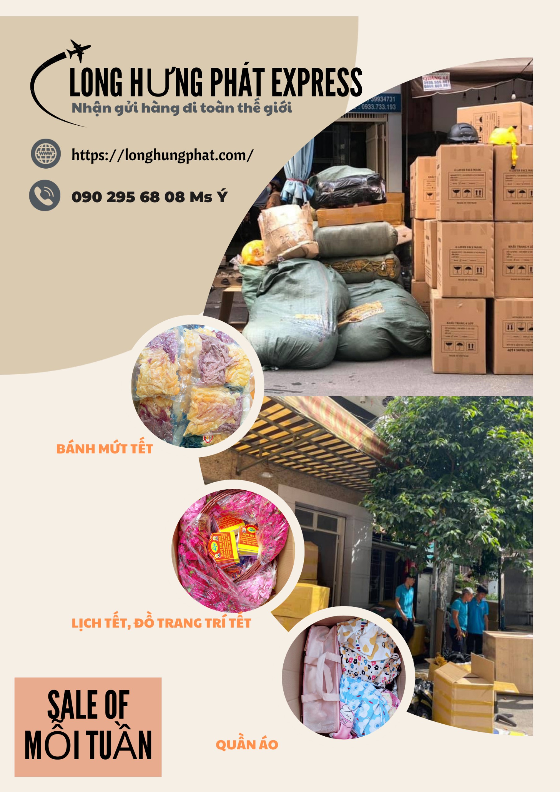 Gửi bánh mứt Tết đi Mỹ